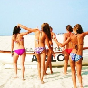 Beach with friends