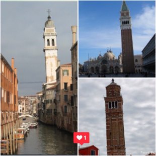 Leaning towers of Venice