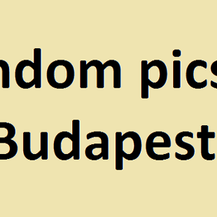 From here you can see random pics of the beauty of Budapest :)