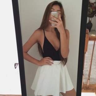 Outfit, and long hair